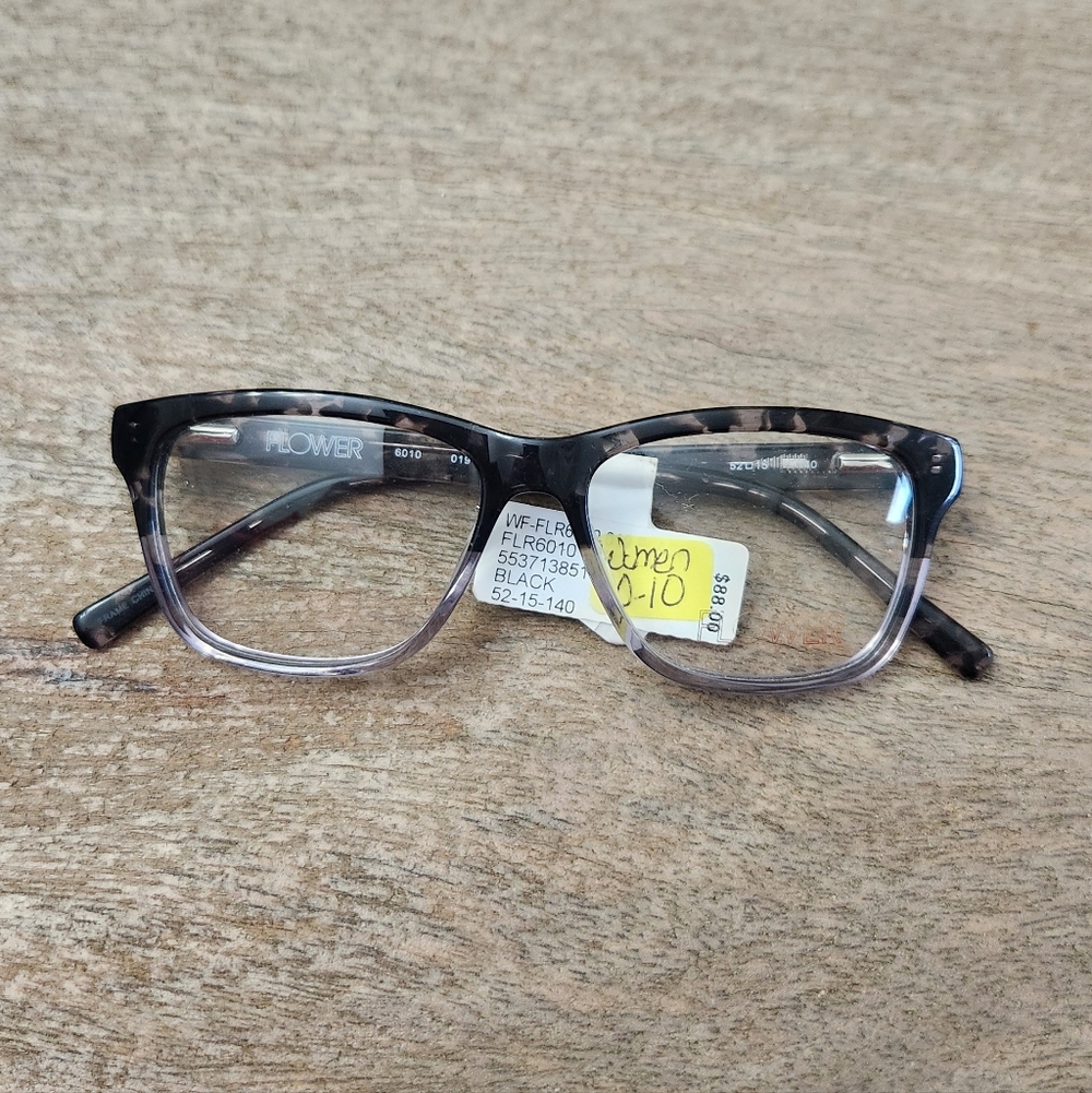 Elegant Black and Gray Women's Glasses Frame